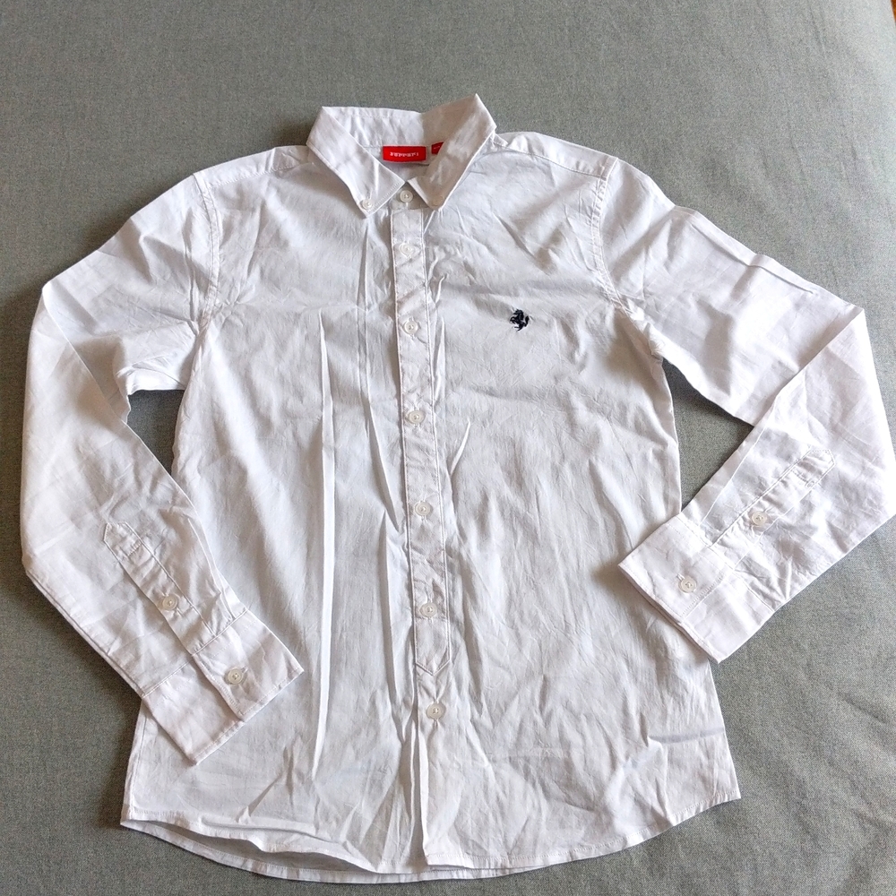 NWOT Ferrari White Shirts For Boys